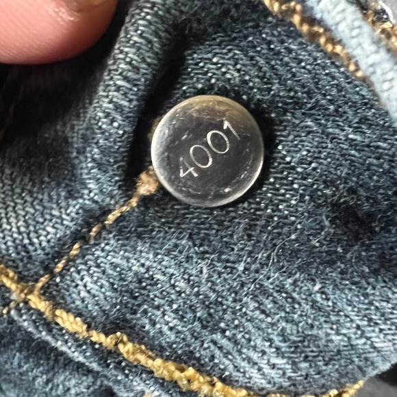 Levi's 501 Original Fit Jeans Mens 34x29.5 Blue Denim Straight Leg‎ Button Fly - Picture 11 of 16